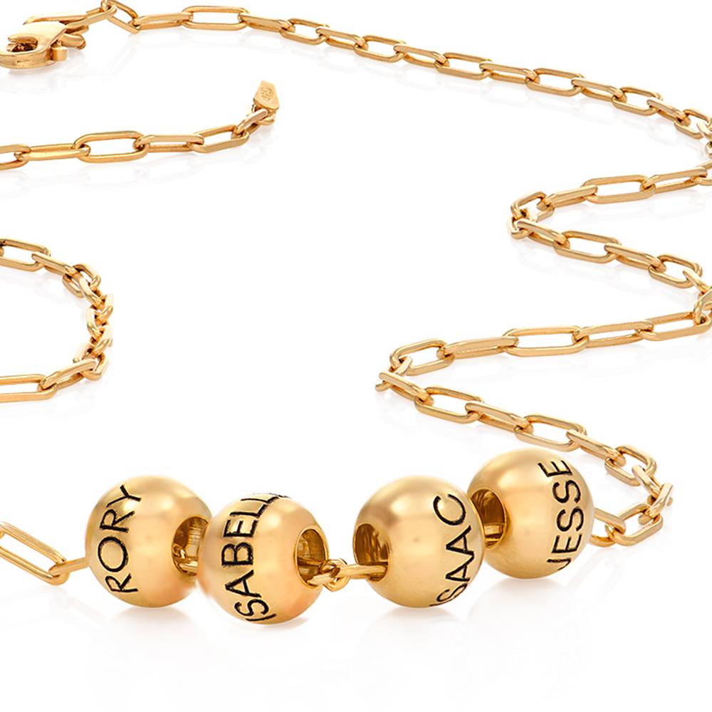 Harper Bead & Name Custom Necklace