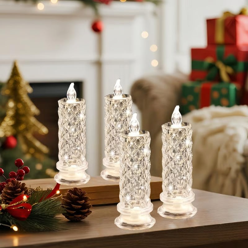 ✨ LED Crystal Candle Lights by LBMLBM™ – Long-Lasting, Elegant Tabletop Lighting for a Romantic Ambiance in Any Room 💖