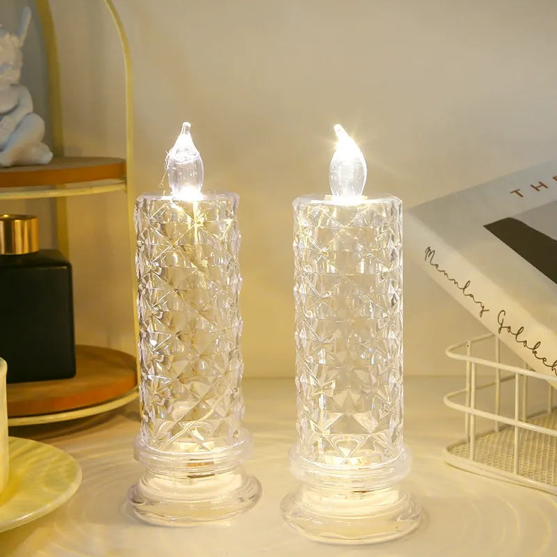 ✨ LED Crystal Candle Lights by LBMLBM™ – Long-Lasting, Elegant Tabletop Lighting for a Romantic Ambiance in Any Room 💖